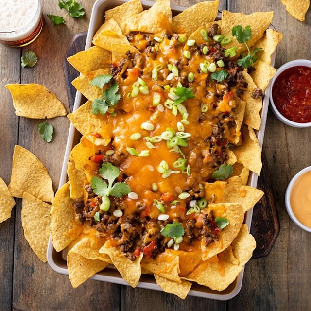 Nachos Toro Loco (Chicken or Steak).