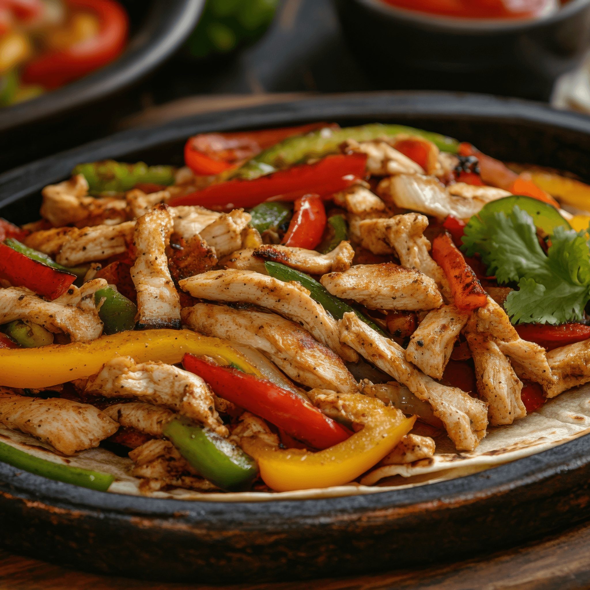 Chicken & Shrimp Fajitas.