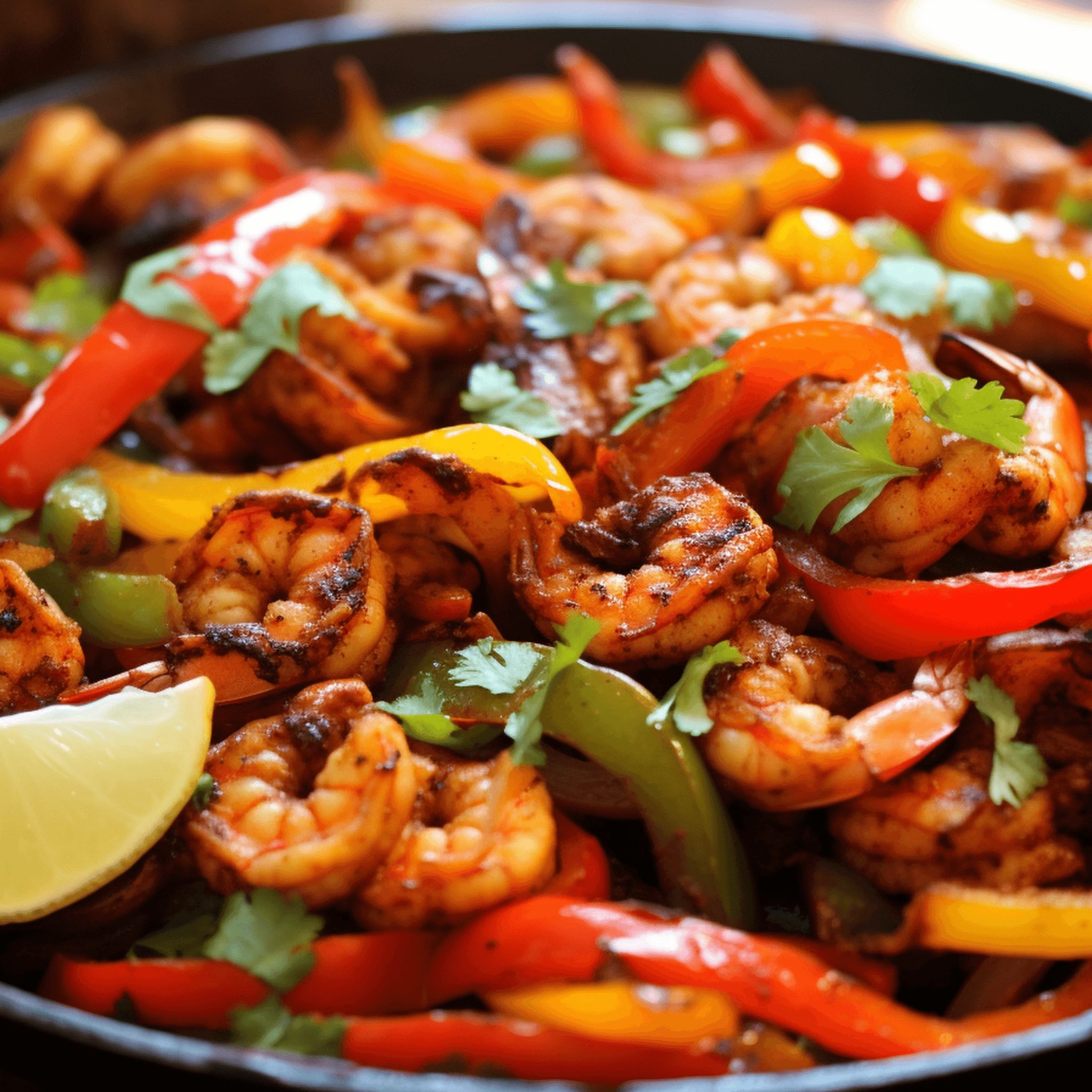 Shrimp Fajitas.