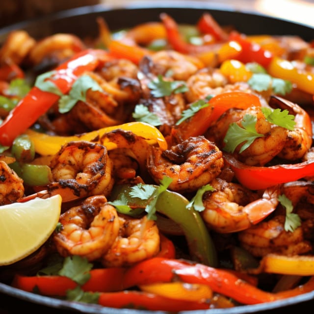 Shrimp Fajitas.