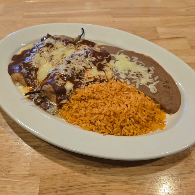 Authentic Chiles Rellenos.