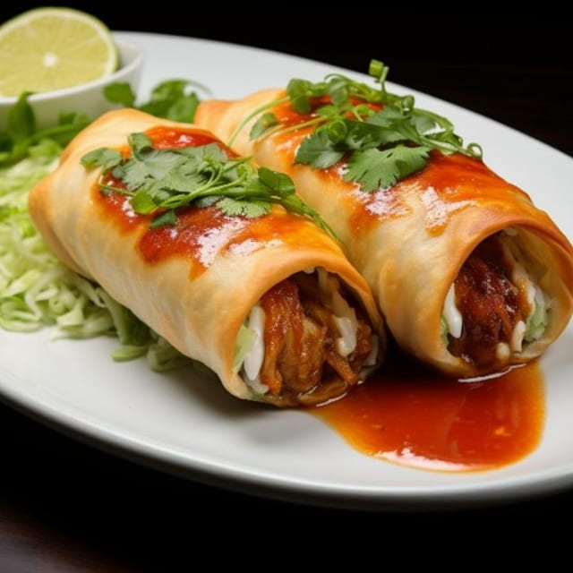 Lunch Shrimp Chimichanga.