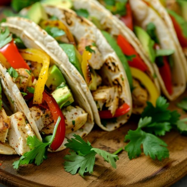 3 Chicken Tacos.